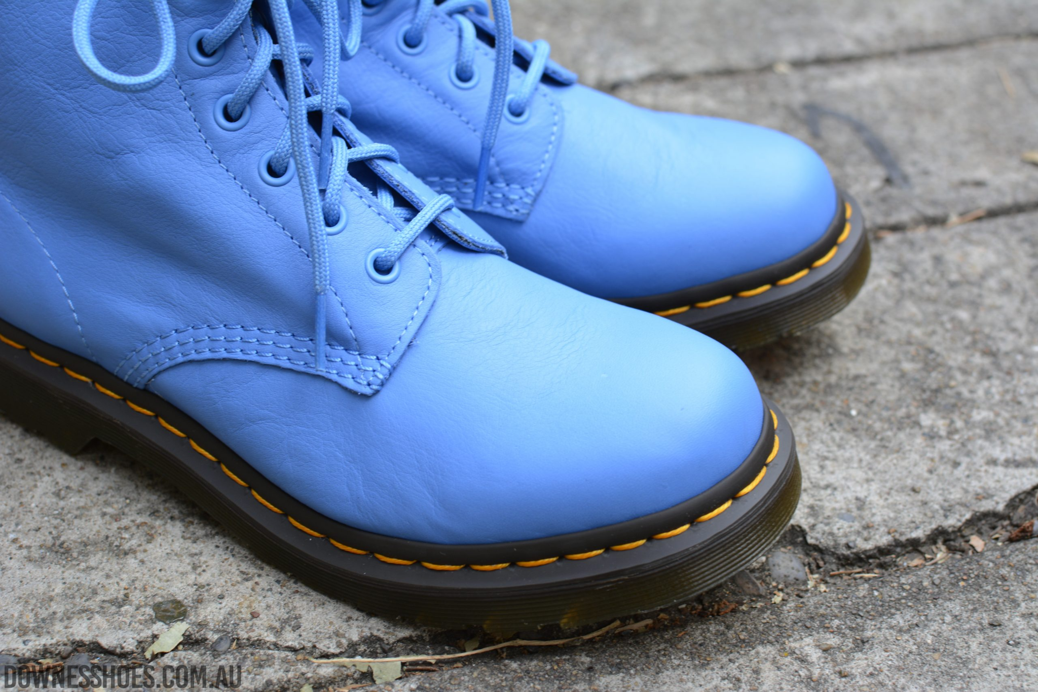 Giày Dr.Martens 1460 Women's Pascal Virginia Leather 'Blue' 26902416 - Ảnh 5