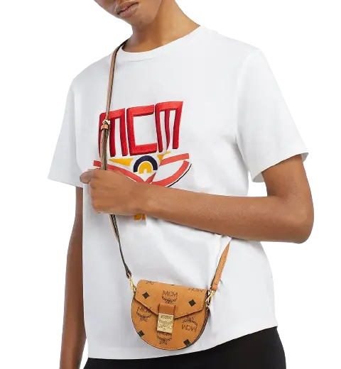 Alternative view of Túi MCM Patricia Round Crossbody Wallet in Visetos MYSAAPA03CO001