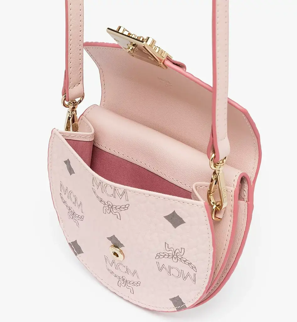 Túi MCM Patricia Round Crossbody Wallet Visetos 'Pink' MYSAAPA03QH001 - Ảnh 3