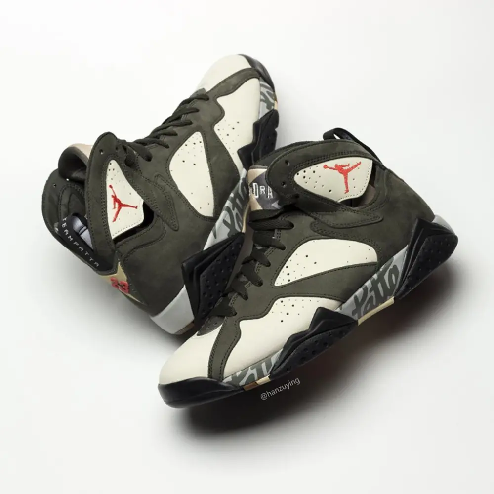 Giày Nike Patta x Air Jordan 7 Retro SP 'Icicle' AT3375-100 - Ảnh 4