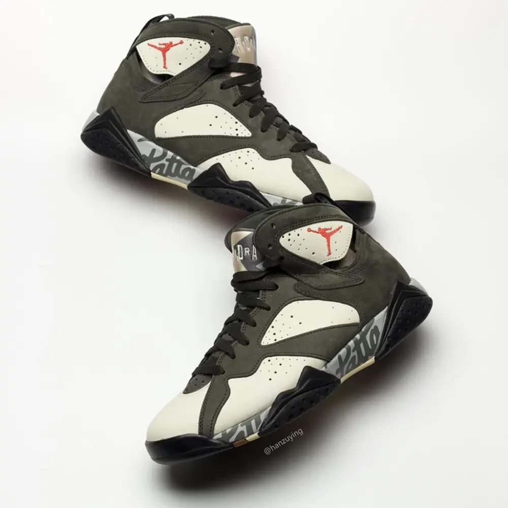 Giày Nike Patta x Air Jordan 7 Retro SP 'Icicle' AT3375-100 - Ảnh 3