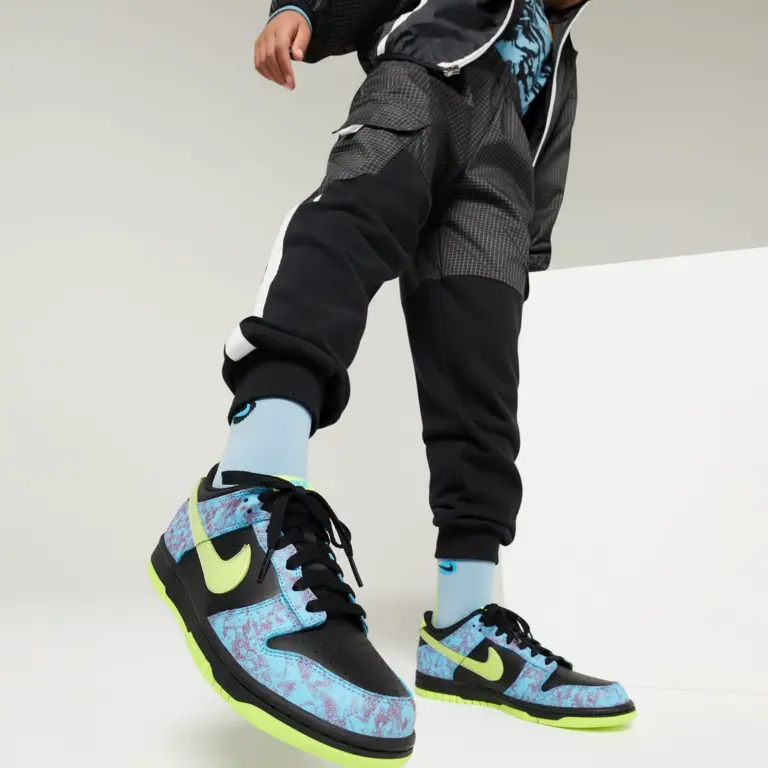 Giày Nike Dunk Low SE ‘Acid Wash Baltic Blue Volt’ DV1694-900 - Ảnh 8