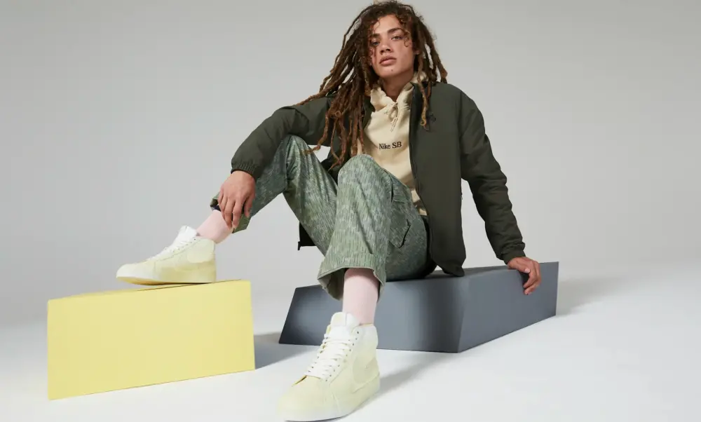 Giày Nike SB Zoom Blazer Mid PRM 'Yellow' DR9087-700 - Ảnh 4