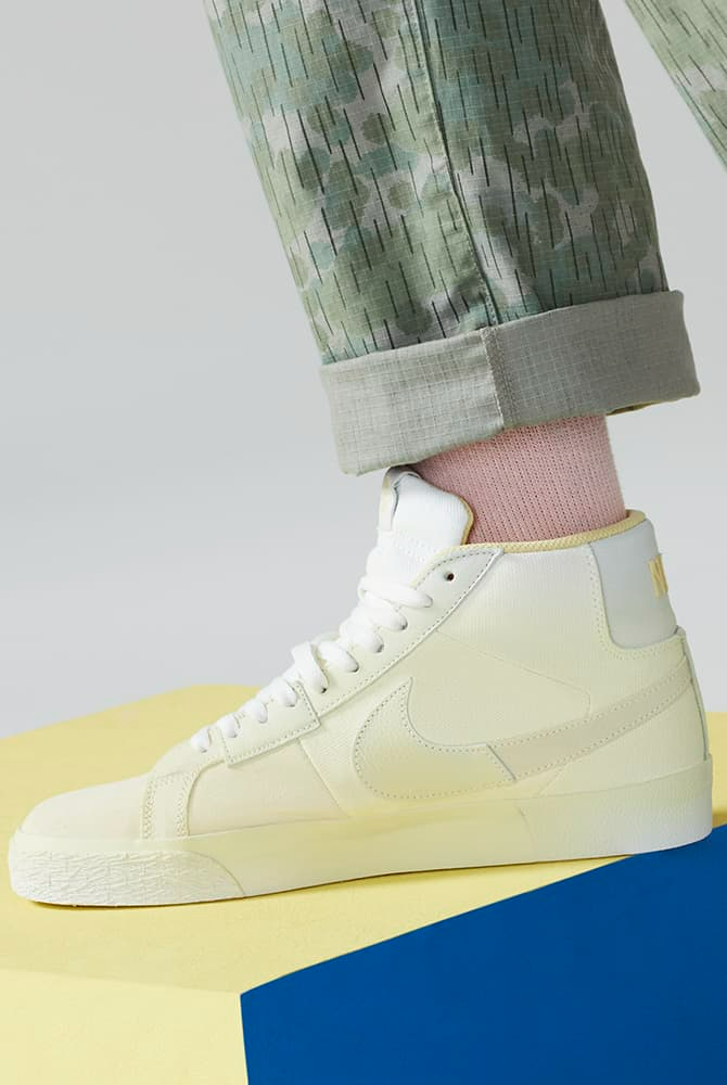Giày Nike SB Zoom Blazer Mid PRM 'Yellow' DR9087-700 - Ảnh 3