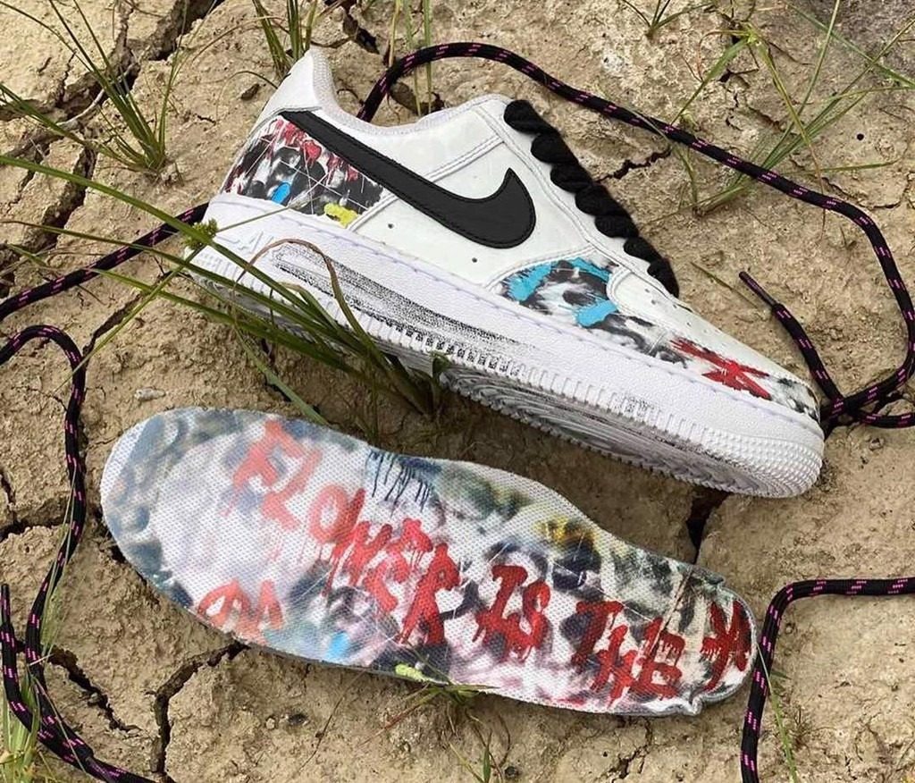 Giày Nike G-Dragon x Air Force 1 '07 'Para-Noise 2.0' DD3223-100 - Ảnh 2