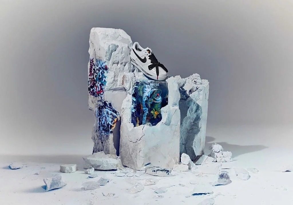 Giày Nike G-Dragon x Air Force 1 '07 'Para-Noise 2.0' DD3223-100 - Ảnh 6