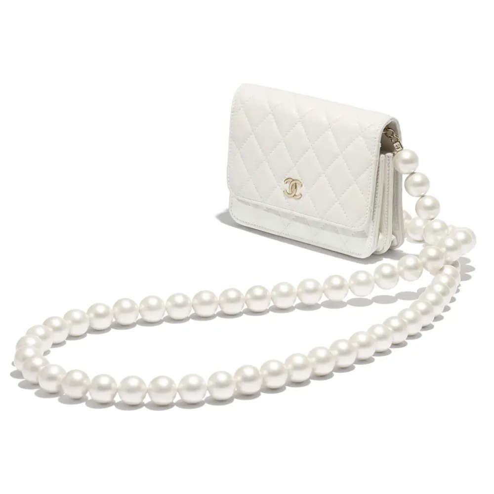 Alternative view of Túi Chanel Chain Wallet Lambskin 'White' AP1839-B04327-10601