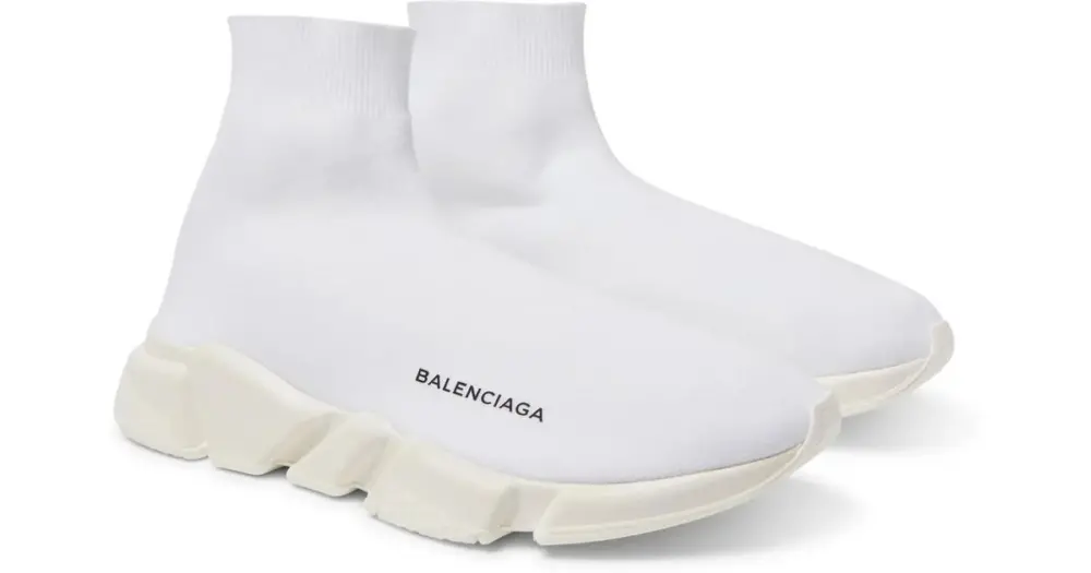 Giày Balenciaga Speed Trainer Mid 'Triple White' 458653-W05G0-9000 - Ảnh 3