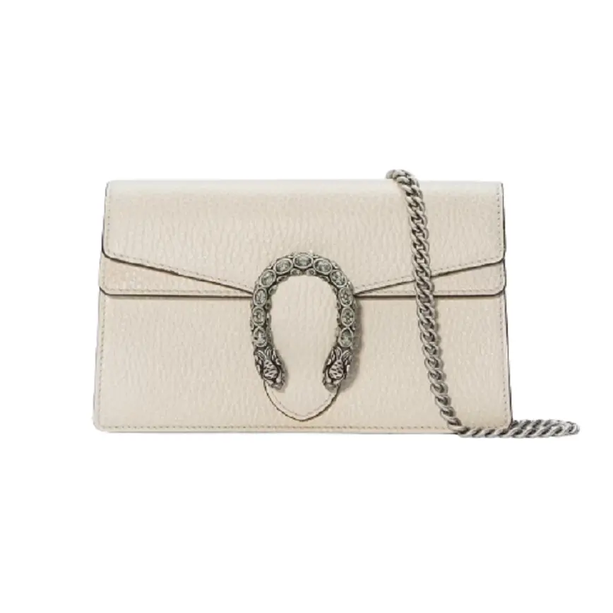 Túi Gucci Dionysus Super Mini Leather White 476432-CAOGM-9174