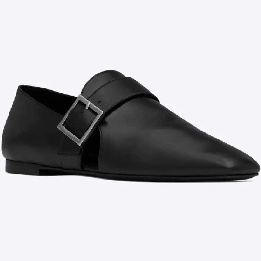Giày Saint Laurent Tristan Slippers 'Black' 760485AACQW1000 - Ảnh 3
