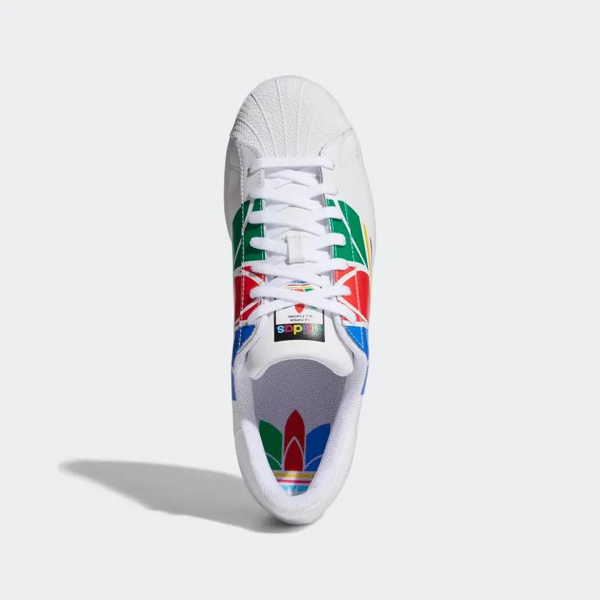 Giày Adidas Superstar Pure 'Colorful Trefoil - Cloud White' FU9519 - Ảnh 7