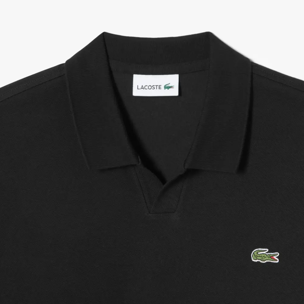Alternative view of Áo Lacoste Open Collar Solid Polo 'Black' PH087E-53G-031