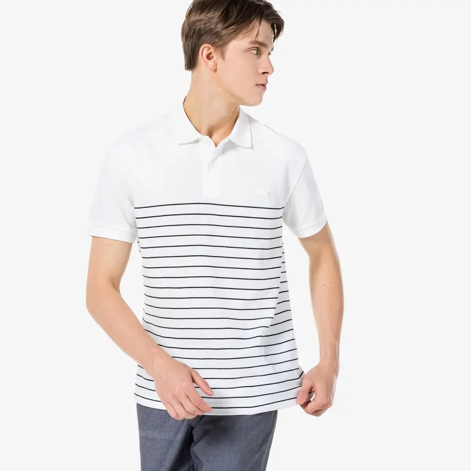 Áo Lacoste Men's Cotton Linen Blend Polo PH181E-51G-70V - Ảnh 4