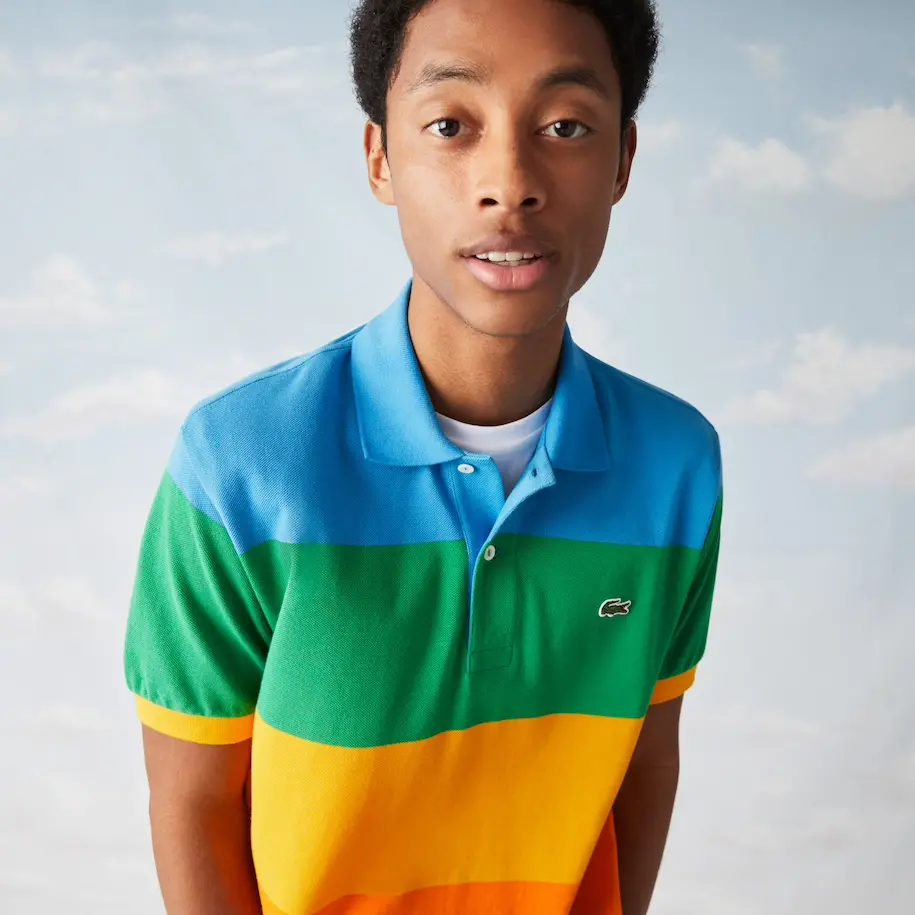 Áo Lacoste Men's Polaroid Multi Color Block Polo PH2082-51G-LLX - Ảnh 3