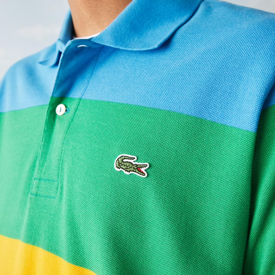 Áo Lacoste Men's Polaroid Multi Color Block Polo PH2082-51G-LLX - Ảnh 4