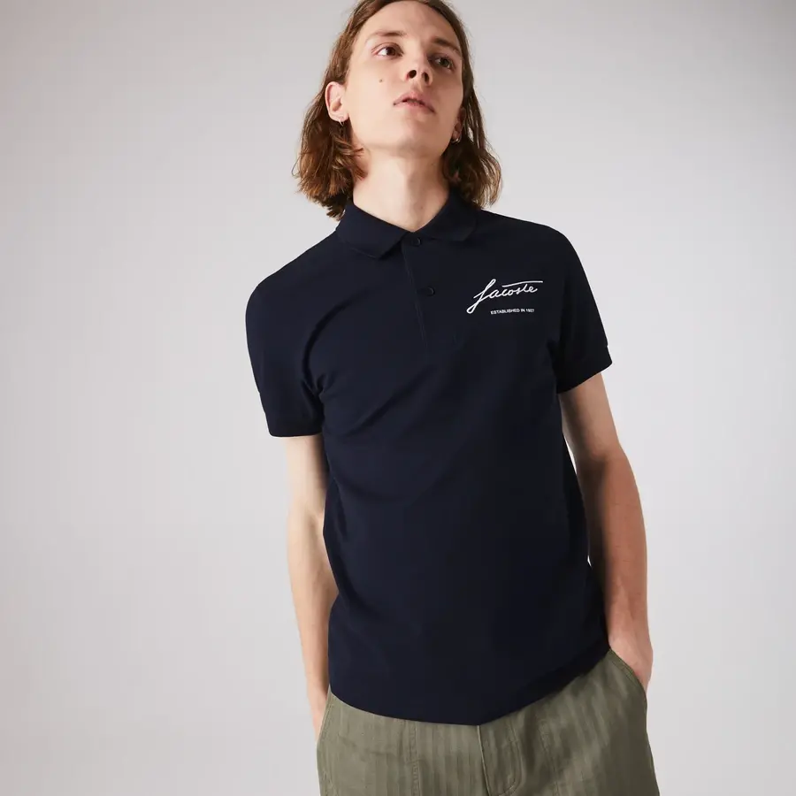 Áo Lacoste Men's Slim Fit Signature Polo Shirt PH3317-F20 - Ảnh 5