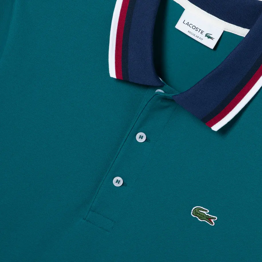 Áo Lacoste Men's Color Matching Semi Fancy Polo PH3461-51G-ZCD - Ảnh 3