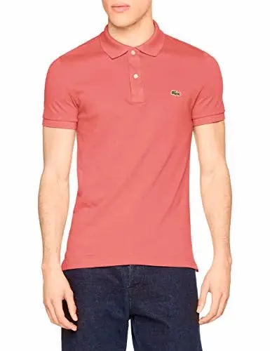 Alternative view of Áo Lacoste Polo Pique Cotton Pink PH4012-00-F9C