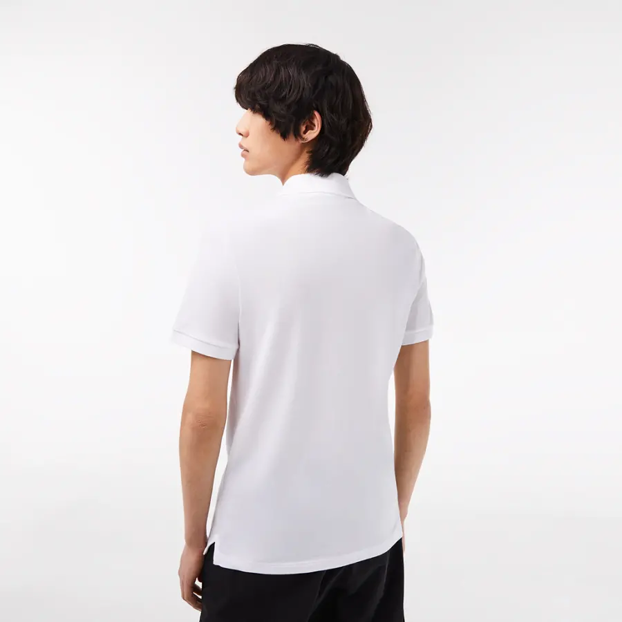 Áo Lacoste Slim Fit Petit Piqué Cotton Polo 'White' PH4012-00-001 - Ảnh 3