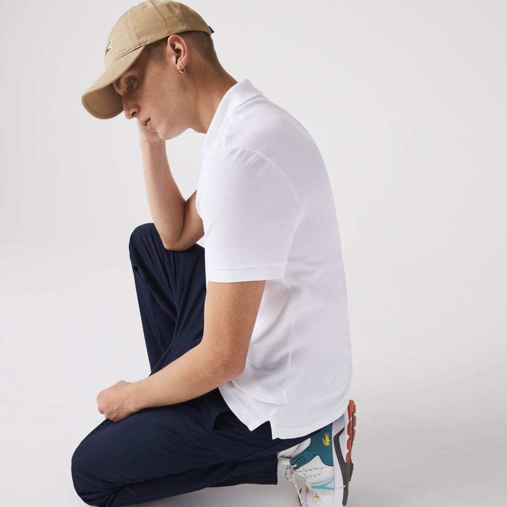 Áo Lacoste Slim Fit Petit Piqué Polo 'White' PH4012-51-001 - Ảnh 5