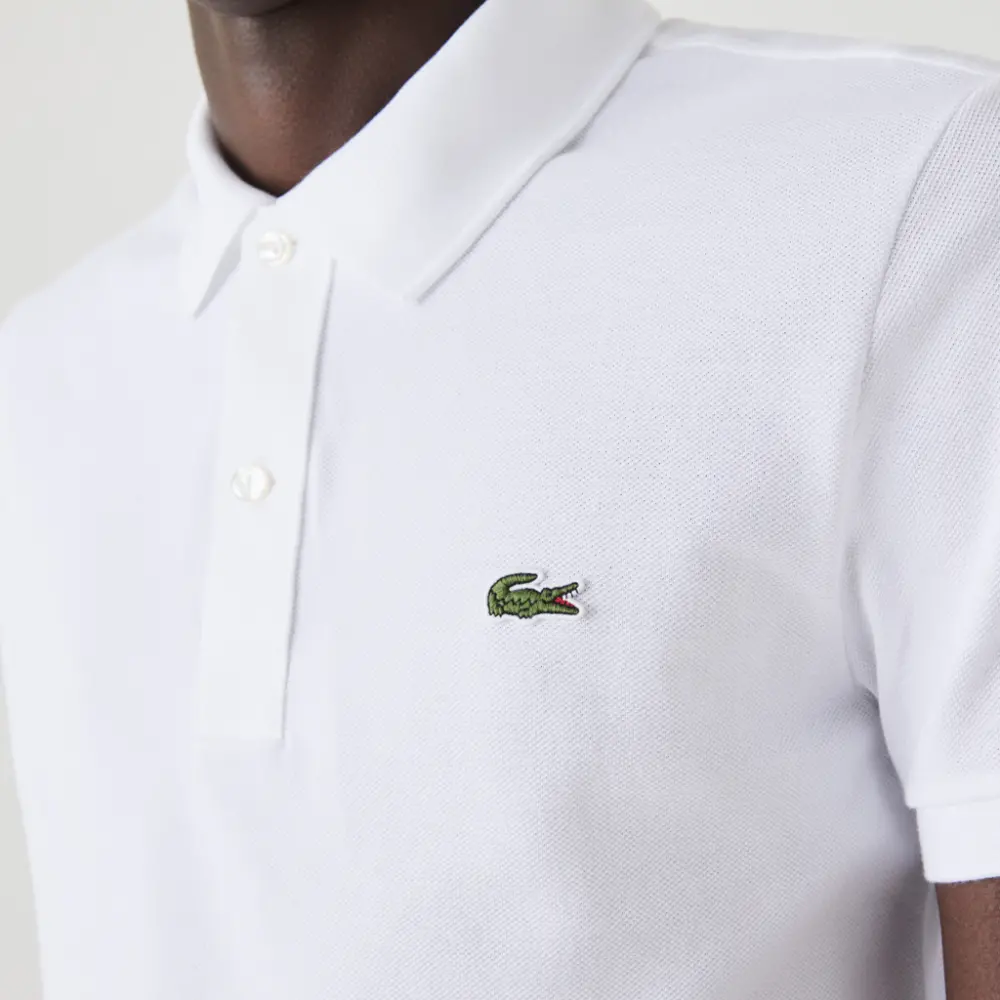 Alternative view of Áo Lacoste Slim Fit Petit Piqué Polo 'White' PH4012-51-001