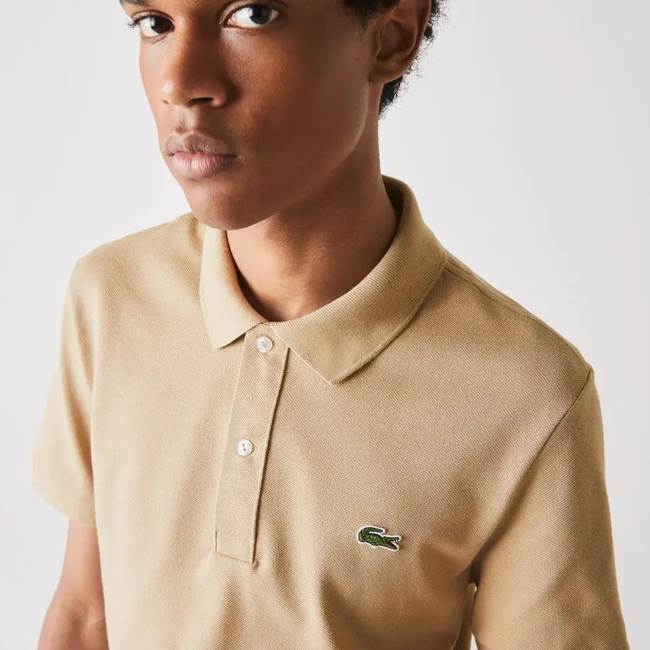 Áo Lacoste Slim fit Polo Shirt 'Beige' PH4012-02S - Ảnh 3