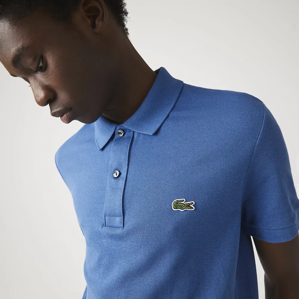 Áo Lacoste Slim Fit Polo 'Blue' PH4012-11-HN8 - Ảnh 3