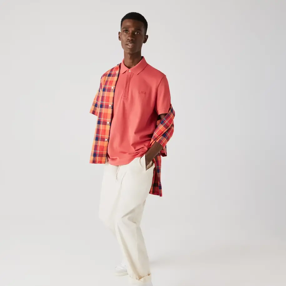 Alternative view of Áo Lacoste Paris Polo Regular Fit Cotton 'Red' PH5522-00-67G