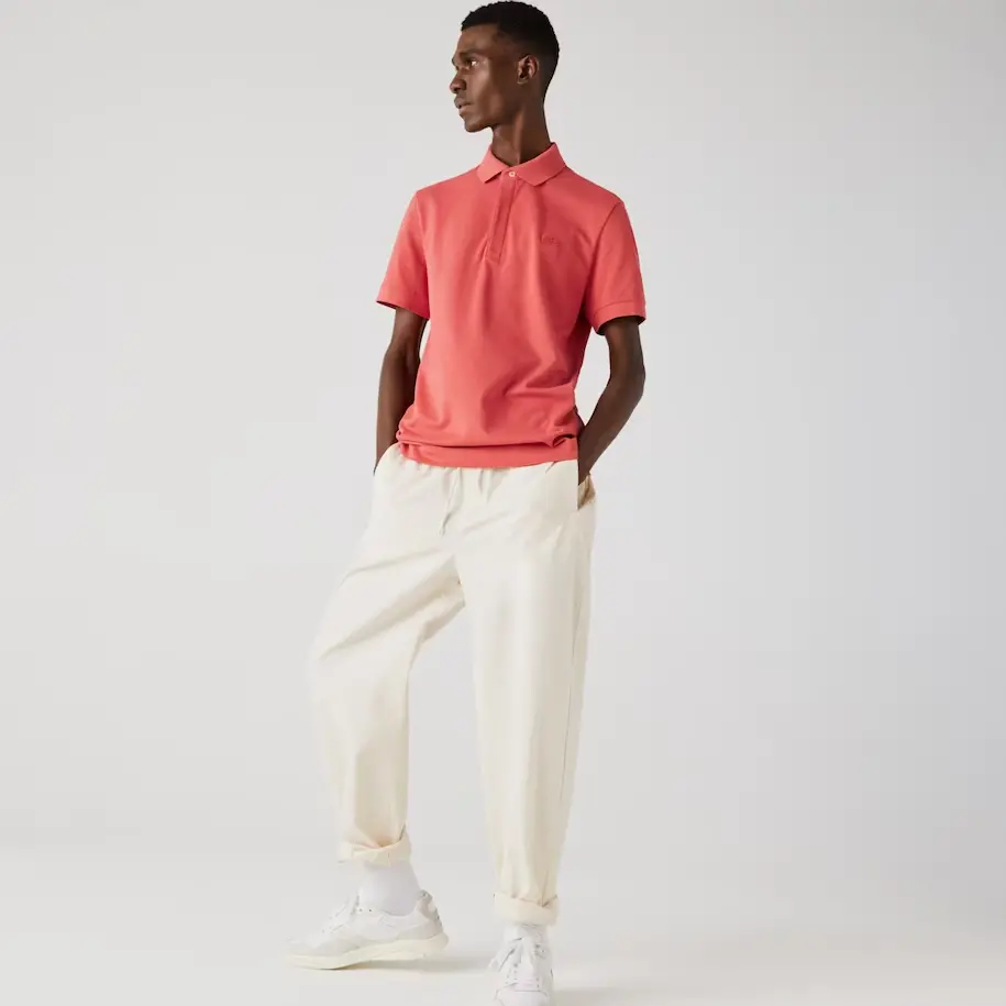 Áo Lacoste Paris Polo Regular Fit Cotton 'Red' PH5522-00-67G - Ảnh 4