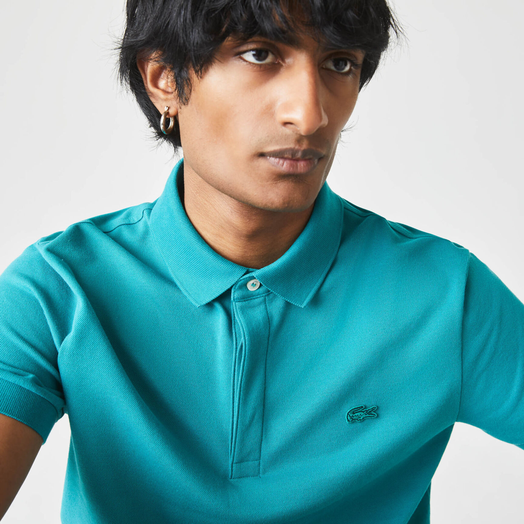 Áo Lacoste Paris Polo Shirt Regular Fit Stretch 'Blue' PH5522-F5T - Ảnh 5