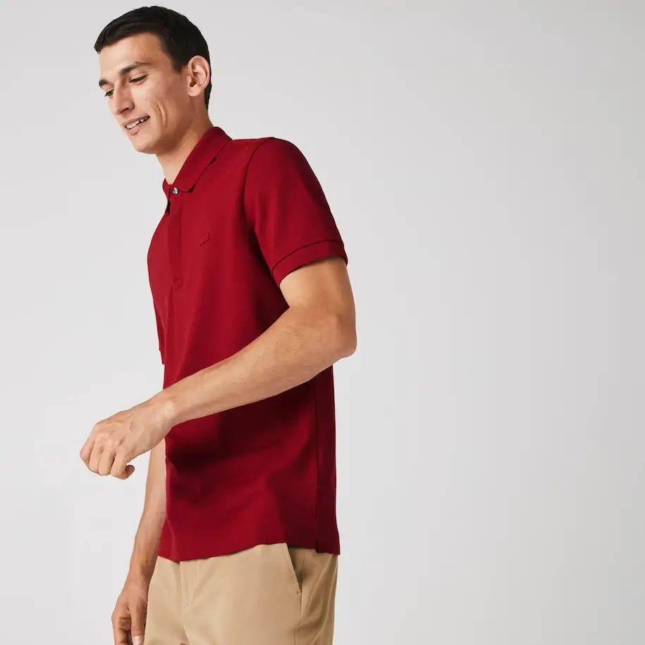 Alternative view of Áo Men's Lacoste Paris Polo Shirt Regular Fit Stretch Cotton Piqué PH5522-Z1Q