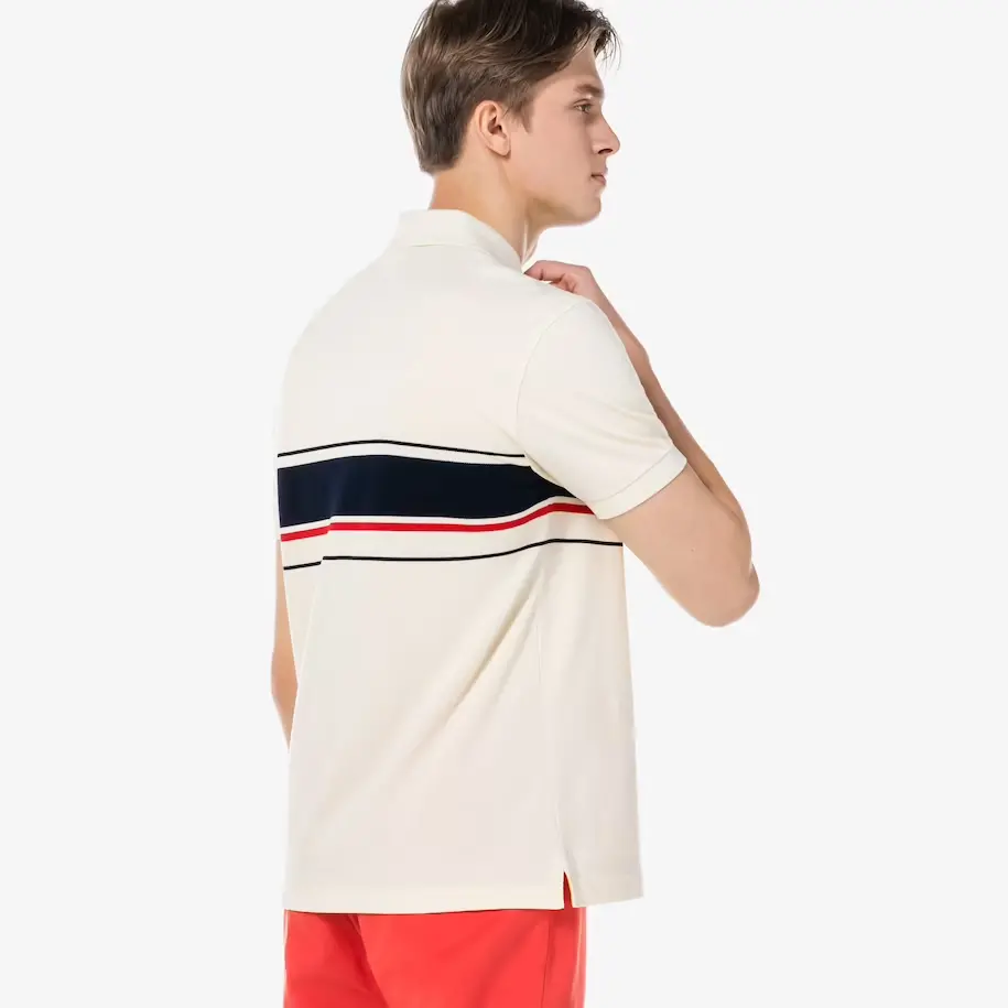 Áo Lacoste Men's Bold Pinstripe Polo PH797E-51G-056 - Ảnh 4