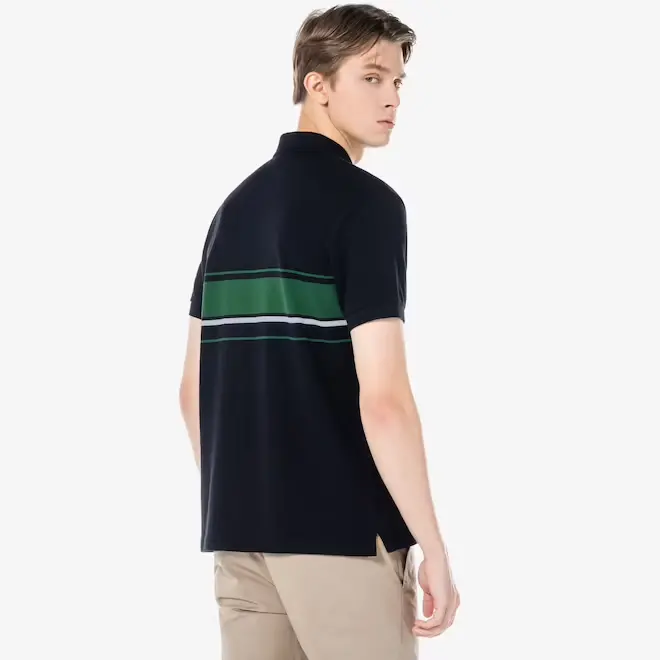 Áo Lacoste Bold Pinstripe Polo PH797E-51G - Ảnh 4