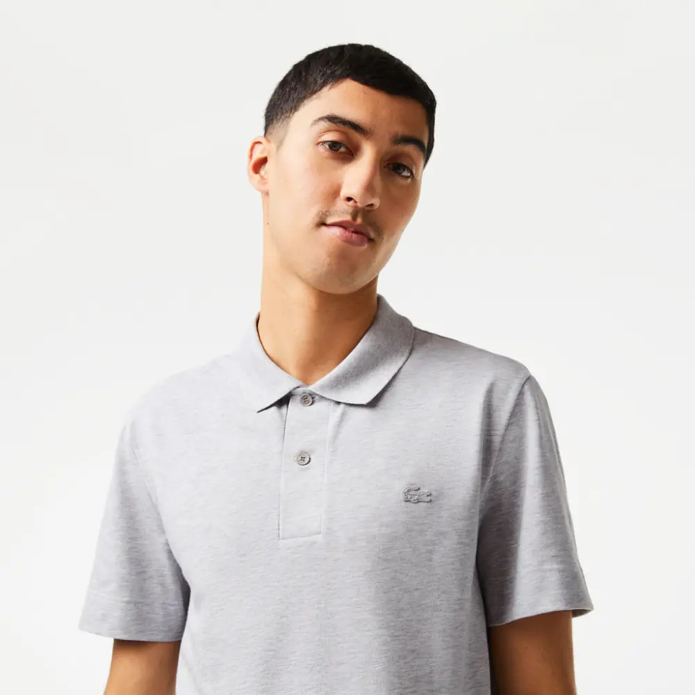 Alternative view of Áo Lacoste Breathable Cotton Pique Polo Shirt 'Gray' PH8361-53G-CCA