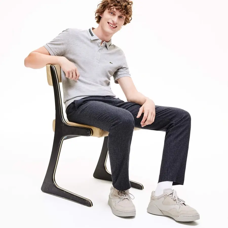 Alternative view of Áo Lacoste Polo Pique Cotton Grey CCA PH8522-51-CC
