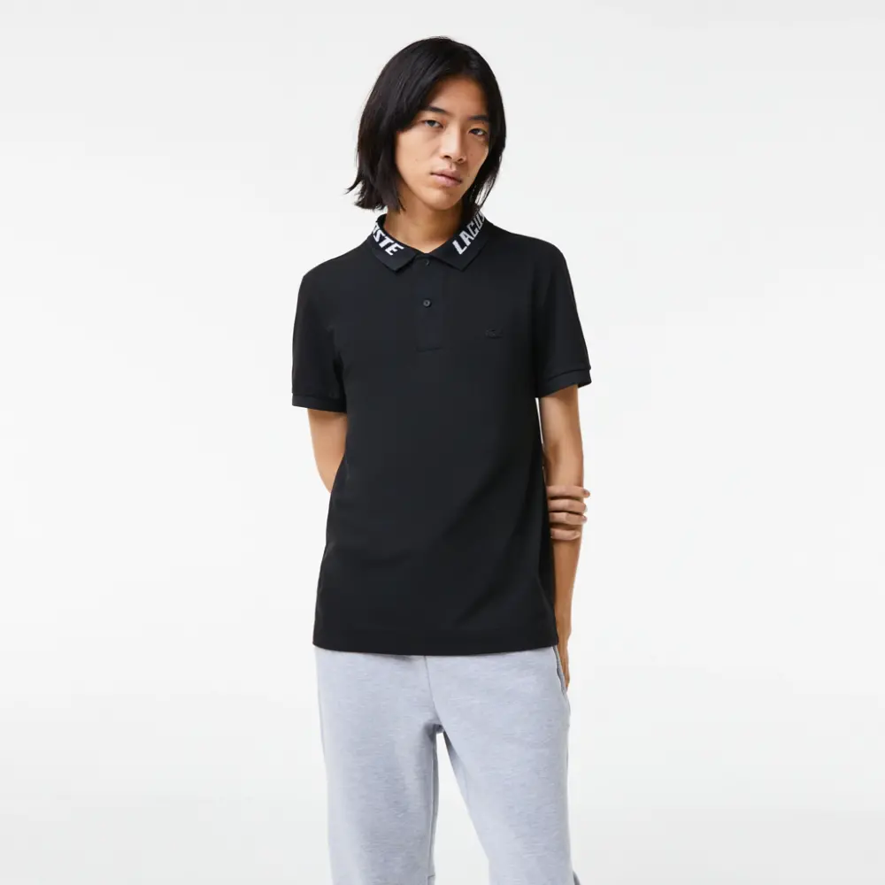 Alternative view of Áo Lacoste Slim Fit Logo Stretch Pique Polo 'Black' PH9642-53G-031