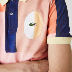 Alternative view of Áo Lacoste Regular Fit Paint Print Cotton Piqué Polo Shirt PH9707-00