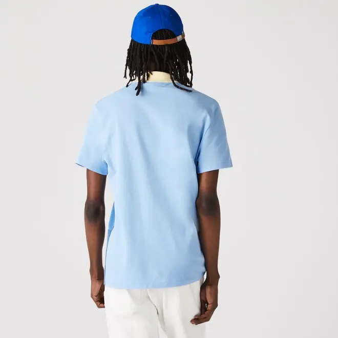 Áo Lacoste Gradient Color Block Polo Blue PH9719-51G - Ảnh 4