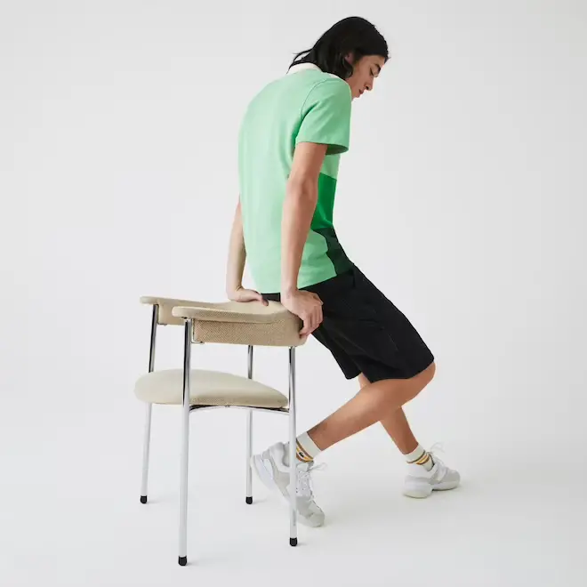 Áo Lacoste Gradient Color Block Polo Green PH9719-51G - Ảnh 5