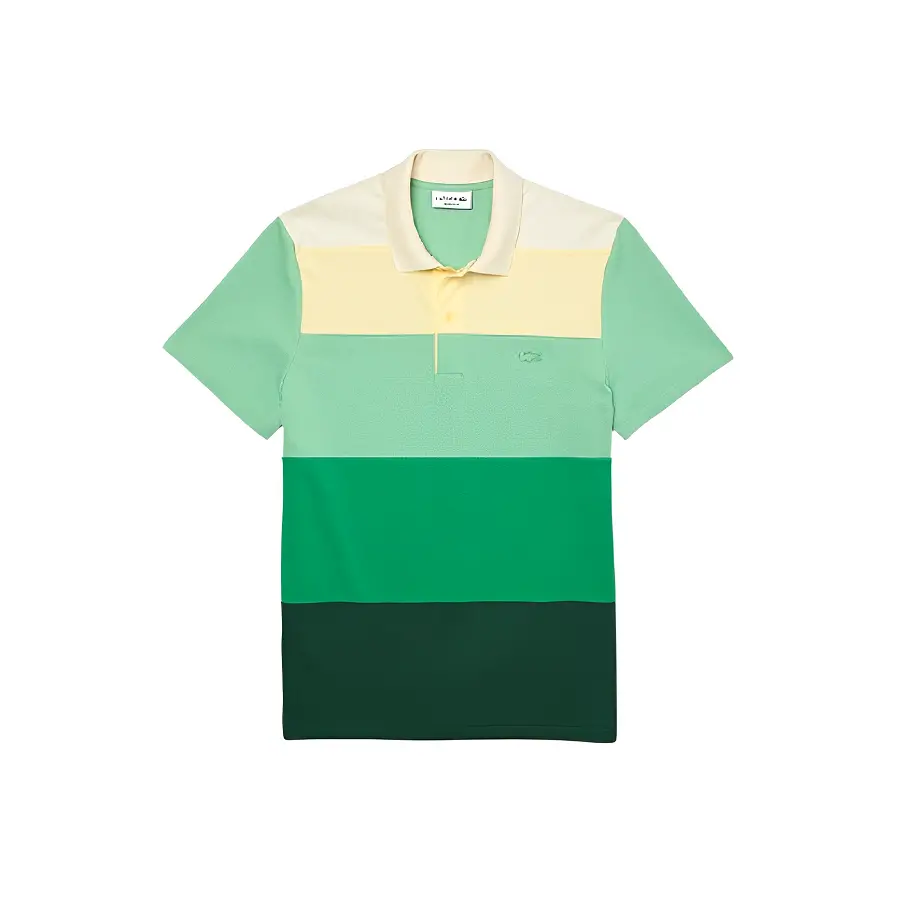 Áo Lacoste Gradient Color Block Polo Green PH9719-51G
