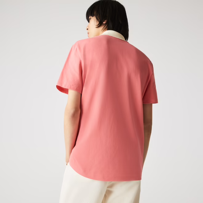 Áo Lacoste Gradient Color Block Polo Pink Red PH9719-51G - Ảnh 5