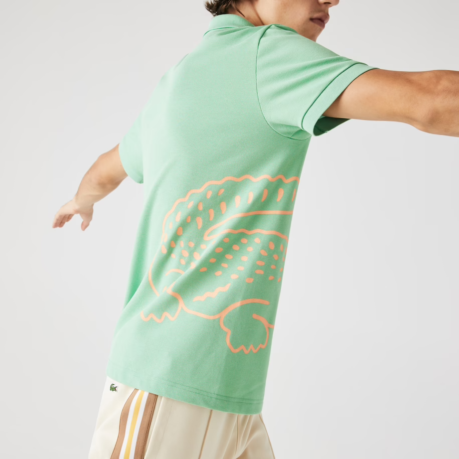 Áo Lacoste Men's Outline BIG CROC Polo PH9739-51G-TTF - Ảnh 5