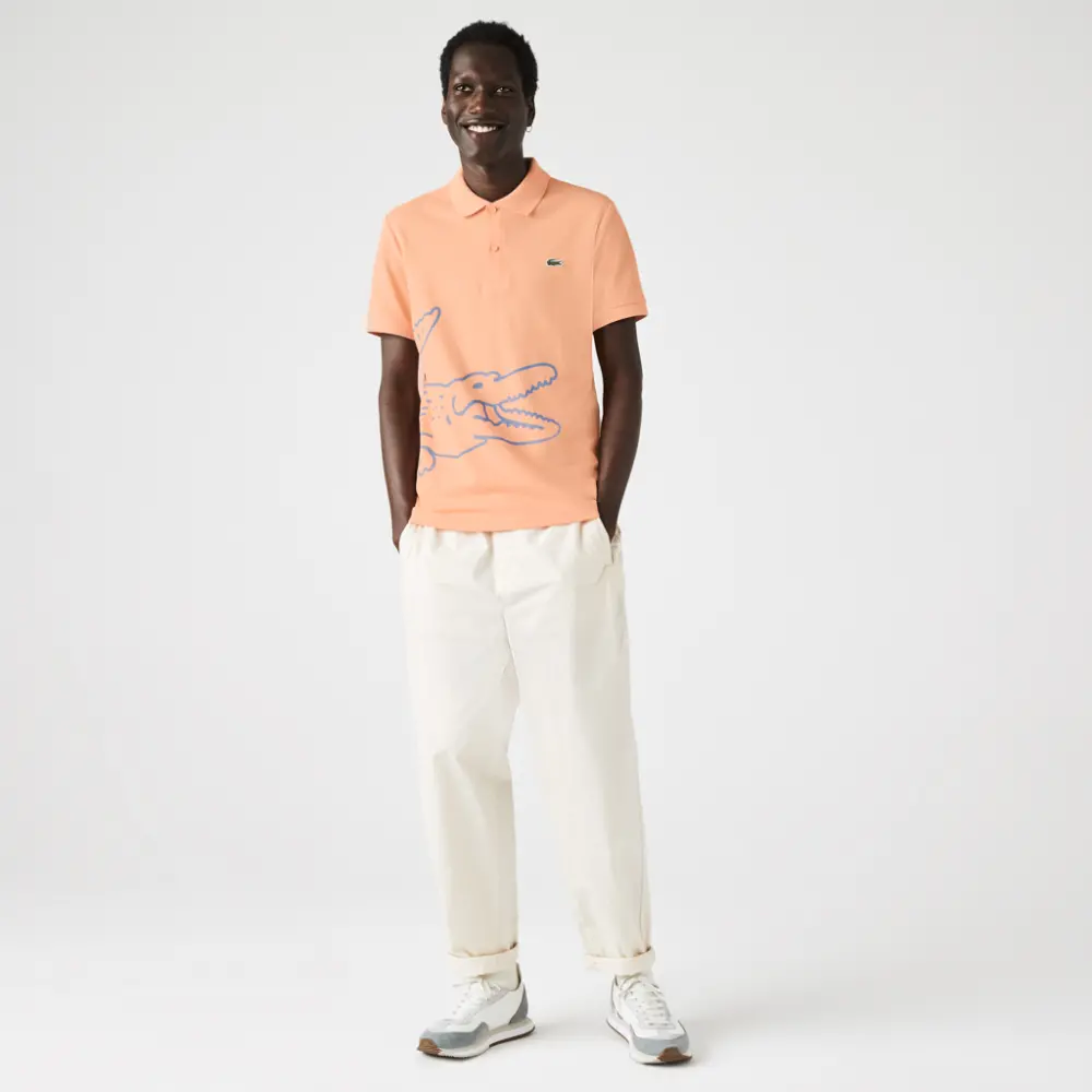 Alternative view of Áo Lacoste Regular Fit Crocodile Print Polo PH9739-HEB