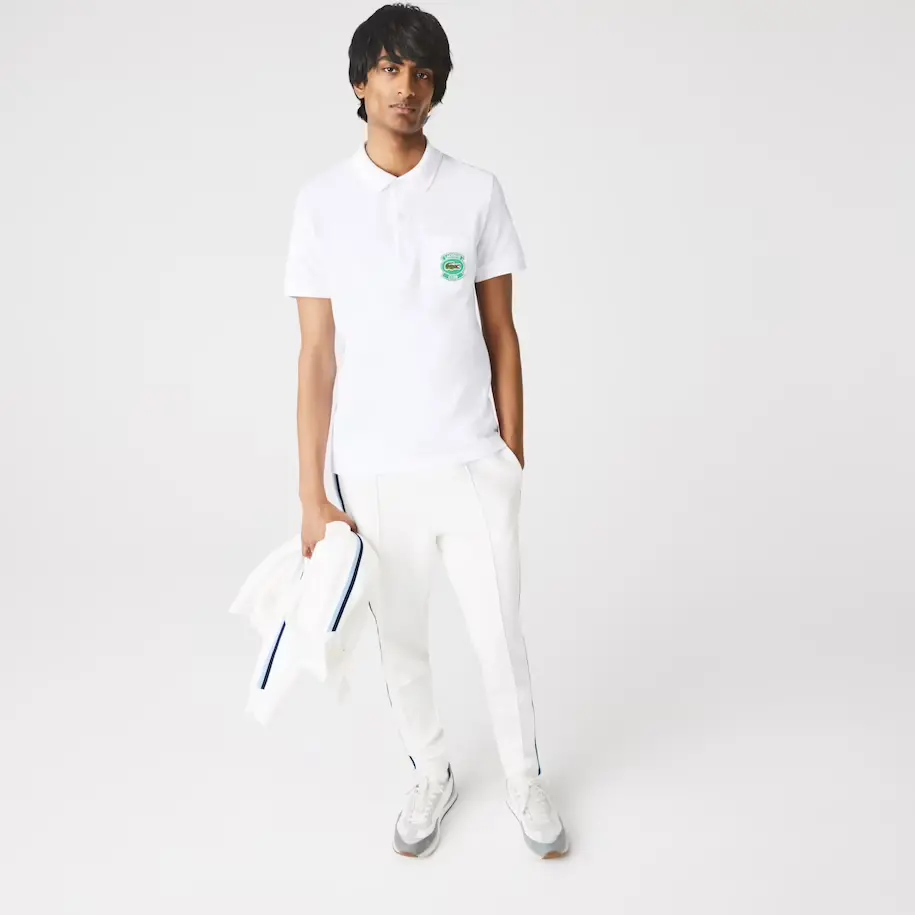 Áo Lacoste Men's Pocket Cotton Piqué Polo PH9762-51G-001 - Ảnh 3