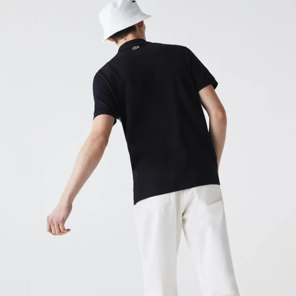 Áo Lacoste Men's Heritage Regular Fit Badge Cotton Pique Polo Shirt PH9764-HDE - Ảnh 6