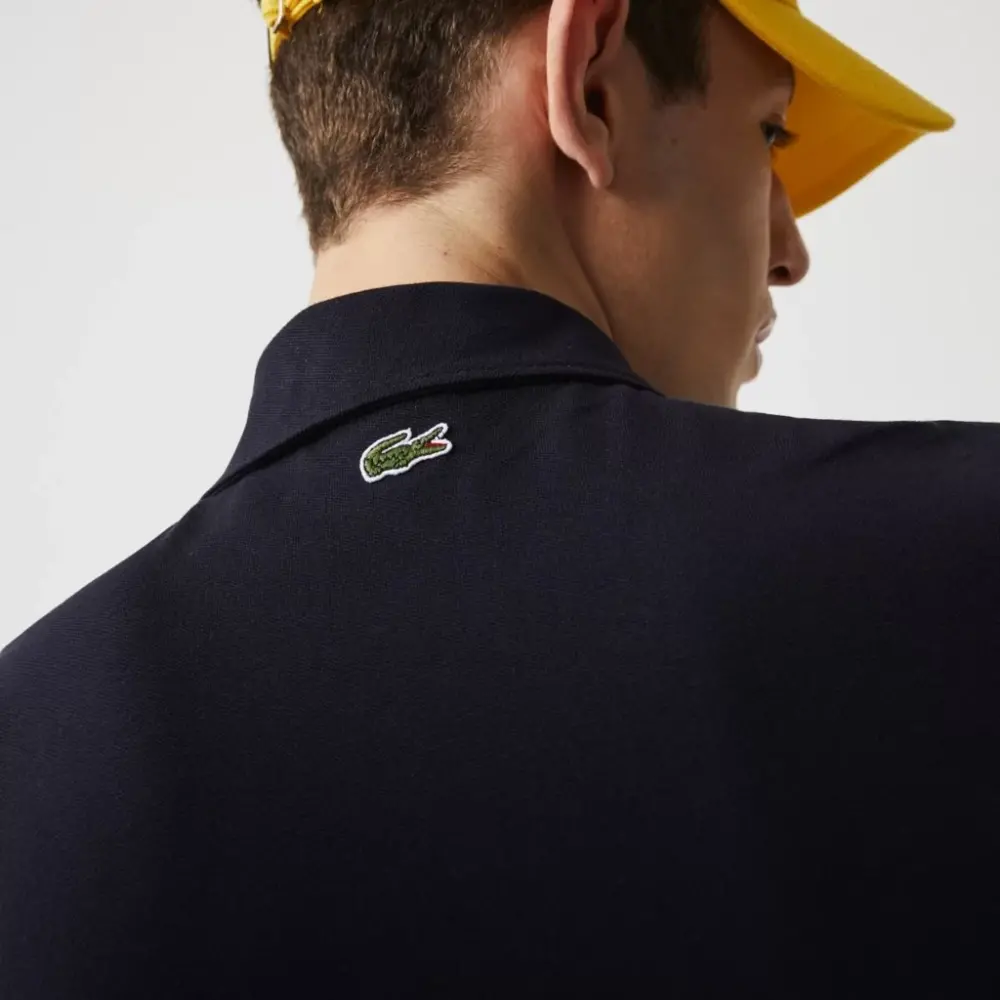 Áo Lacoste Men's Heritage Slim Fit Stretch Cotton Pique Polo Shirt PH9767-G45 - Ảnh 4