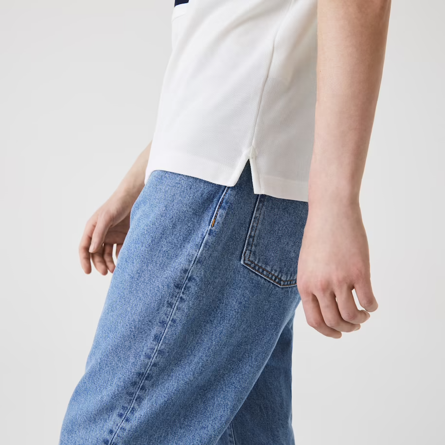 Áo Lacoste Men's Color Matching Cotton Pique Polo PH9849-51G-NL3 - Ảnh 5