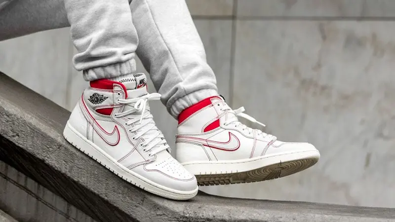 Giày Nike Air Jordan 1 Retro High 'Phantom Gym Red' 555088-160 - Ảnh 5