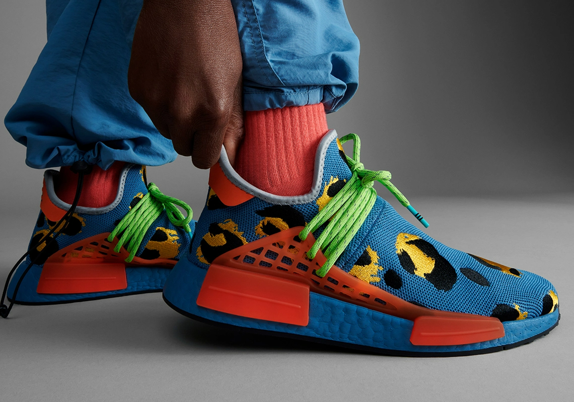 Giày Adidas NMD Hu Pharrell 'Animal Print Altered Blue' HP3220 - Ảnh 5