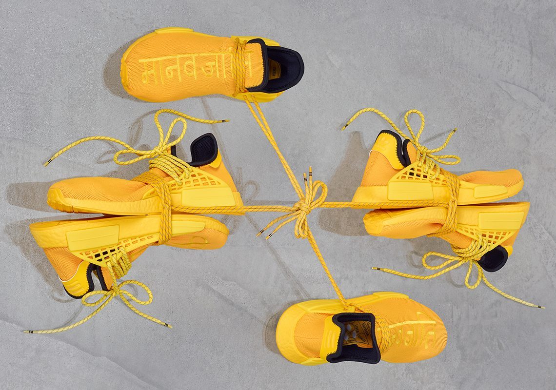 Giày Adidas Pharrell x NMD Human Race 'Yellow' GY0091 - Ảnh 3